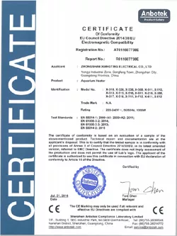 CE for Heaters